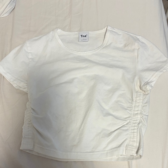 TNA Cream Ruched Tee - Picture 1 of 1